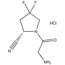 (S)-1-(2-Aminoacetyl)-4,4-difluorpyrrolidin-2-karbonitril Trifluoroacetat CAS-nr:1448440-51-4